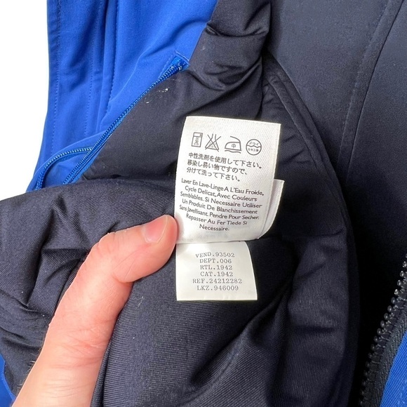 Vintage Eddie Bauer Unisex Blue Hooded Insulated Heavy Winter Jacket Size Small - Picture 12 of 16